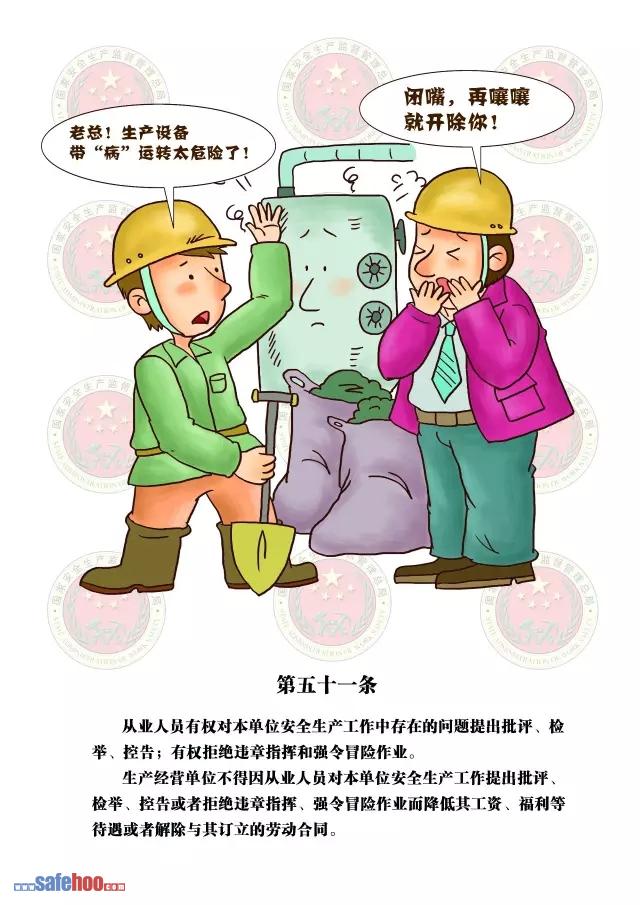 新中華人民共和國安全生產(chǎn)法第五十一條圖文版