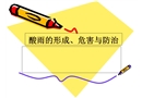 酸雨形成、危害與防治