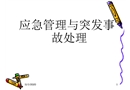 應急管理與突發事故處理