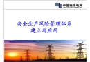 安全生產風險管理體系建立與應用