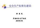 安全生產標準化建設