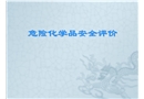 危險化學品項目安全評價