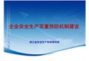 企業(yè)安全生產(chǎn)雙重預(yù)防機制建設(shè)