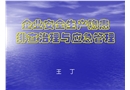 企業(yè)安全生產(chǎn)隱患排查治理與應(yīng)急管理