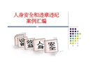 人身安全和違章違紀(jì)案例匯編概要
